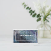 Künstlerisches Blau / Grenzen 2 Visitenkarte (Stehend Vorderseite)