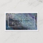 Künstlerisches Blau / Grenzen 2 Visitenkarte (Rückseite)