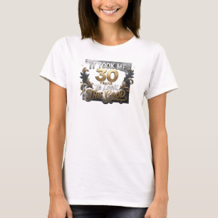 Künstlerisches Blau TOOK 30 LOOK GOOD Kunstkomposi T-Shirt