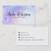 Künstlerisches blaues Wasser Visitenkarte (Vorne/Hinten)