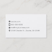 Künstlerisches blaues Wasser Visitenkarte (Rückseite)