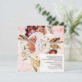 *~* Künstlerisches Blumenmuster AR15 QR UAWG Burgu Einladung (Stehend Vorderseite)