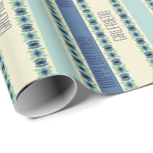 Künstlerisches Blumenmuster in Blau