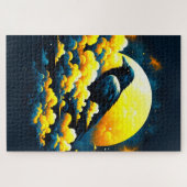 Künstlerisches Crow-Design Puzzle (Horizontal)