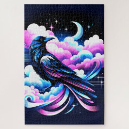 Künstlerisches Crow-Design Puzzle