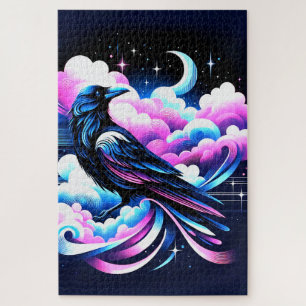 Künstlerisches Crow-Design Puzzle