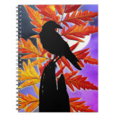 Künstlerisches Crow-Notebook Notizblock (Vorderseite)