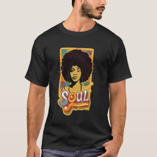 Künstlerisches Damen-Funk-Shirt Vintage 70er Jahre T-Shirt