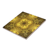 Künstlerisches Dekorativ Gold Fraktal Design_Tiles Fliese (Seite)