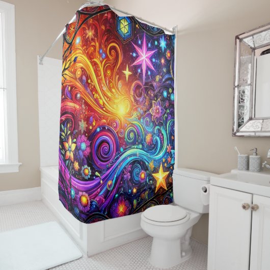 Künstlerisches Design Duschvorhang