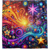 Künstlerisches Design Duschvorhang