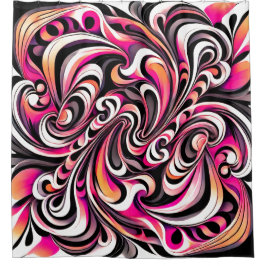 Künstlerisches Design Duschvorhang