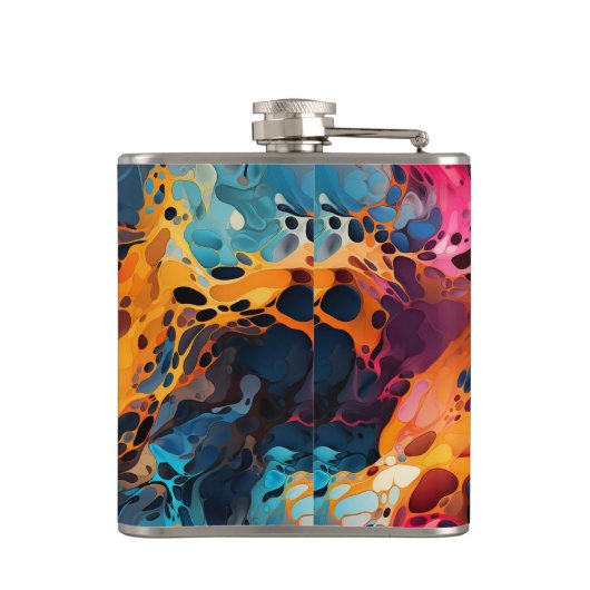 Künstlerisches Design Flachmann (Rückseite)