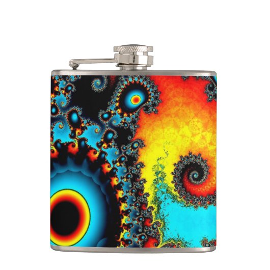 Künstlerisches Design Flachmann (Vorderseite)