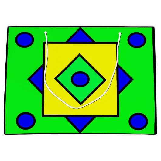 Künstlerisches Design-Geschenkbeutel Große Geschenktüte (Vorderseite)