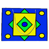 Künstlerisches Design-Geschenkbeutel Große Geschenktüte (Rückseite)