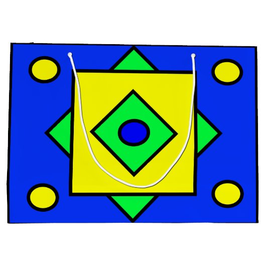 Künstlerisches Design-Geschenkbeutel Große Geschenktüte (Rückseite)