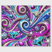 Künstlerisches Design Geschenkpapier (Flach)