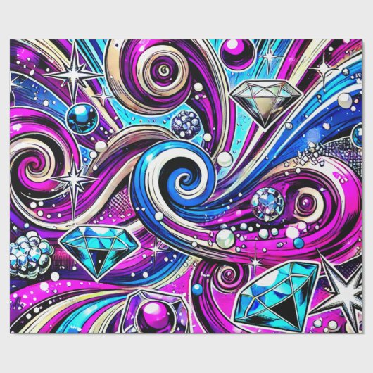 Künstlerisches Design Geschenkpapier (Flach)