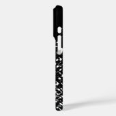 Künstlerisches Design in Schwarz und Weiß Case-Mate iPhone Hülle (Rückseite / Links)