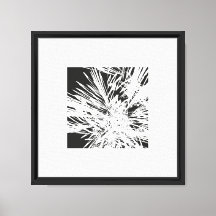 Künstlerisches Design in Schwarz und Weiß