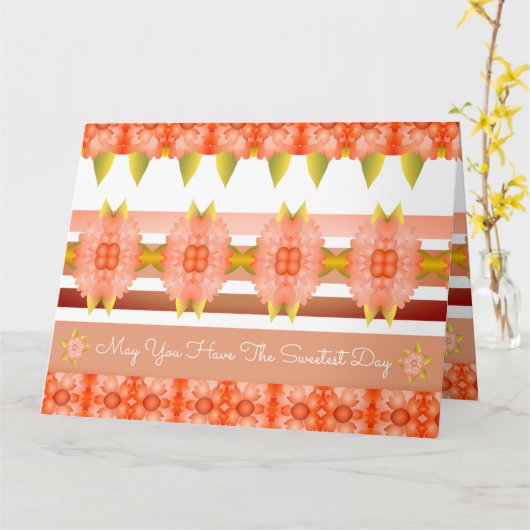 Künstlerisches Design Karte (Gelbe Blume)