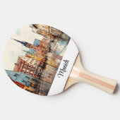 Künstlerisches Design mit einer Touch Deutschlands Tischtennis Schläger (Seitenansicht)