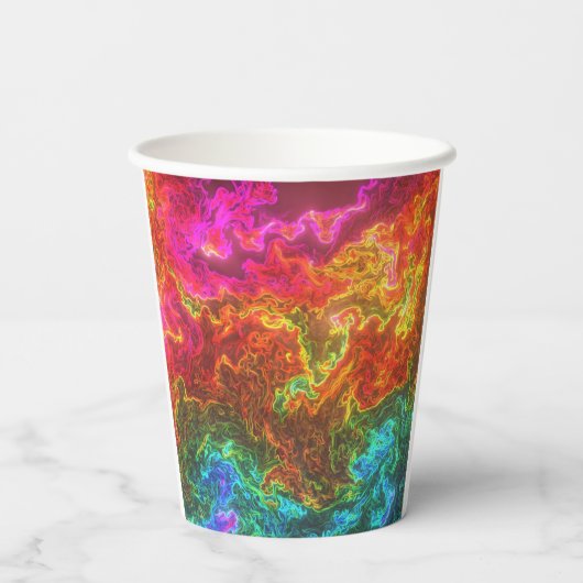 Künstlerisches Design Pappbecher (Rückseite)