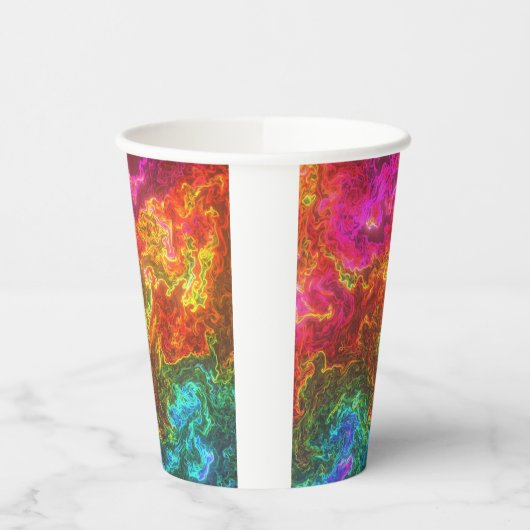 Künstlerisches Design Pappbecher (Links)