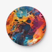 Künstlerisches Design Pappteller (Vorderseite)