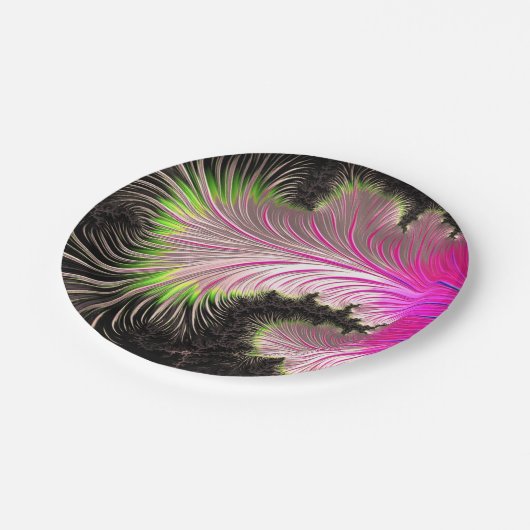 Künstlerisches Design Pappteller (Schrägansicht)