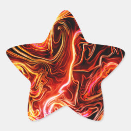 Künstlerisches Design Stern-Aufkleber