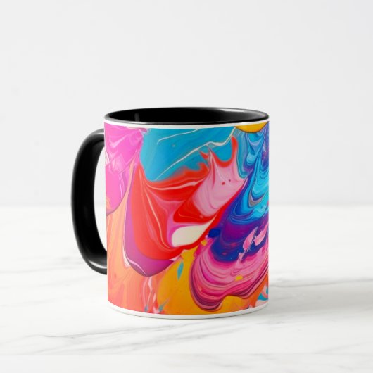 Künstlerisches Design Tasse (Vorderseite Links)