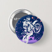 Künstlerisches Dirt Bike Button (Vorne & Hinten)