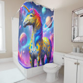 Künstlerisches Einhorn Duschvorhang (Beispiel)