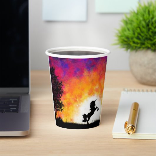 Künstlerisches Einhorn Pappbecher (InSitu)