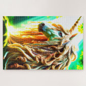 Künstlerisches Einhorn Puzzle (Horizontal)