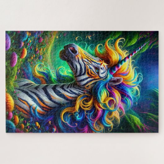 Künstlerisches Einhorn Puzzle (Horizontal)