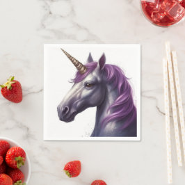 Künstlerisches Einhorn Serviette