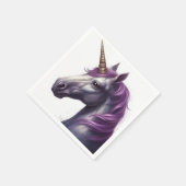 Künstlerisches Einhorn Serviette (Ecke)