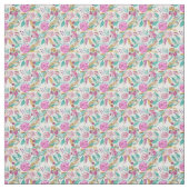 Künstlerisches elegantes rosa Aquamarines Blumenmu Stoff (Muster)