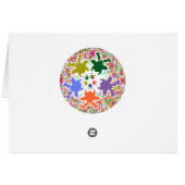 Künstlerisches elegantes Skript des Text-90 durch (Rückseite Horizontal)