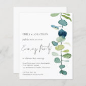 Künstlerisches Eukalyptus Wedding Abend Party (Vorne/Hinten)