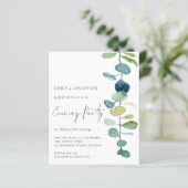 Künstlerisches Eukalyptus Wedding Abend Party (Stehend Vorderseite)