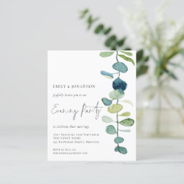 Künstlerisches Eukalyptus Wedding Abend Party