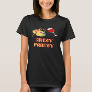 Künstlerisches Fartsy Shirt Funny Glass Farbpalett