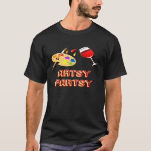 Künstlerisches Fartsy Shirt Funny Glass Farbpalett