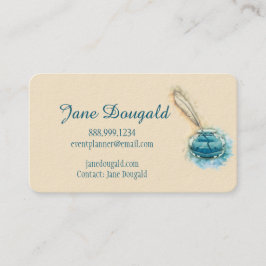 Künstlerisches Feather Pen Classic Writer's Visitenkarte