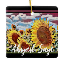 Künstlerisches Feld der Sonnenblumen Weihnachten