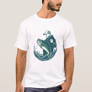 Künstlerisches Fischflüsterer-T-Shirt T-Shirt